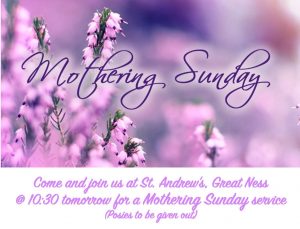 Mothering Sunday Service @ Little Ness Church