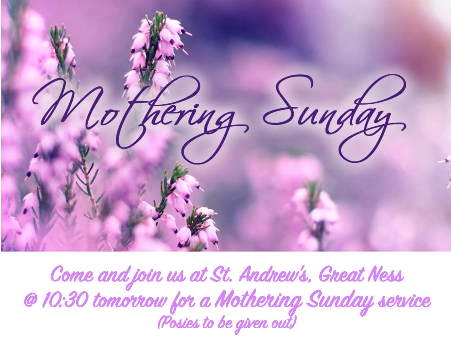 Read more about the article Mothering Sunday Service